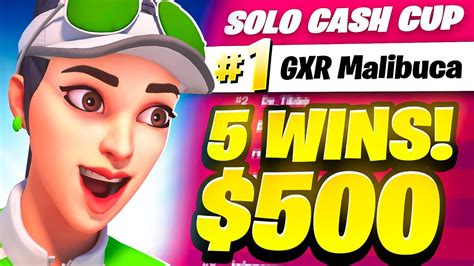 1st Solo Cash Cup Finals 56 Victories 🏆 Malibuca Youtube