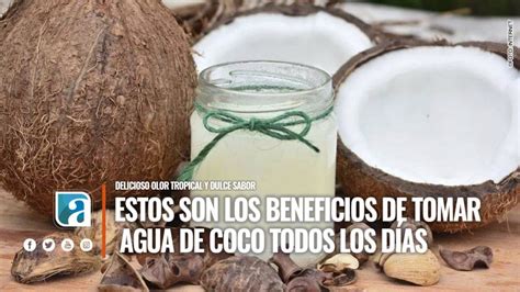 Estos Son Los Beneficios De Tomar Agua De Coco Todos Los D As Achiras