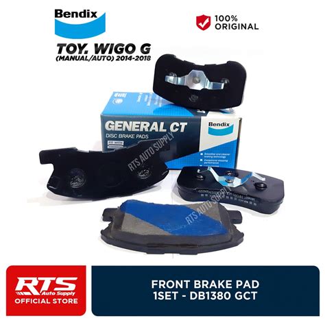 Bendix Front Brake Pads Set For Toyota Wigo G Db Gct