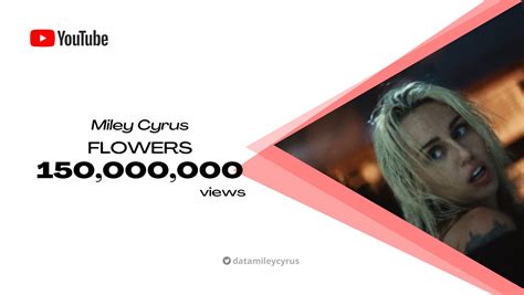 Miley Data Fan Account 💐 On Twitter “flowers” By Mileycyrus Has Surpassed 150 Million Views