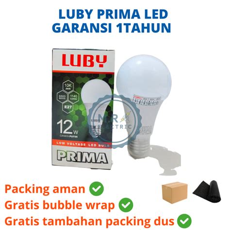 Jual Lampu Led Luby Prima Wat Cahaya Putih Bohlam Sni Shopee Indonesia