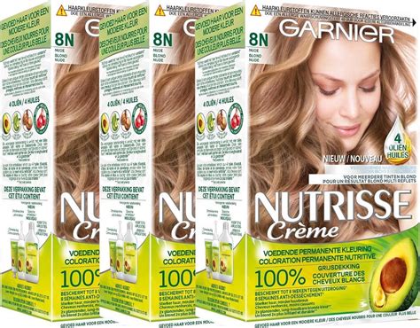 Garnier Nutrisse Crème Haarverf 8N Nude Natuurlijk Lichtblond 3