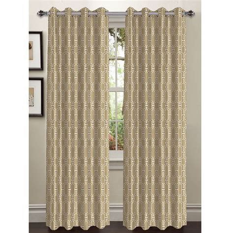 Wesley Faux Silk Grommet Curtain Panels