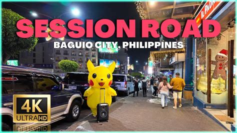 Session Road In Night Walking Tour Baguio City Benguet