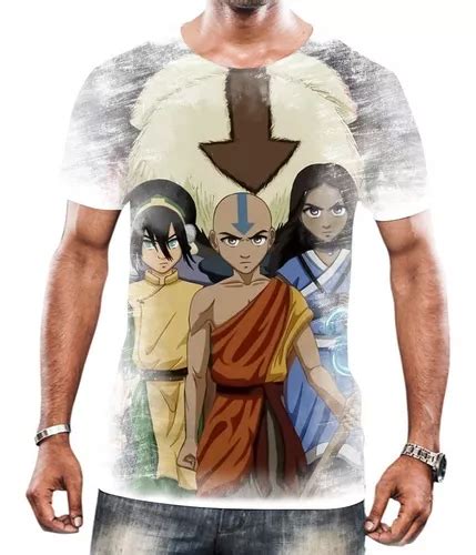 Camiseta Camisa Avatar A Lenda De Aang Anime Mang Em Alta