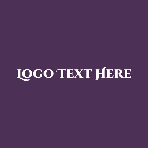 Elegant White Text Logo | BrandCrowd Logo Maker