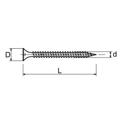 WKRĘT KARTON GIPS METAL CZARNY 3 5X35 FOSFAT 1KG