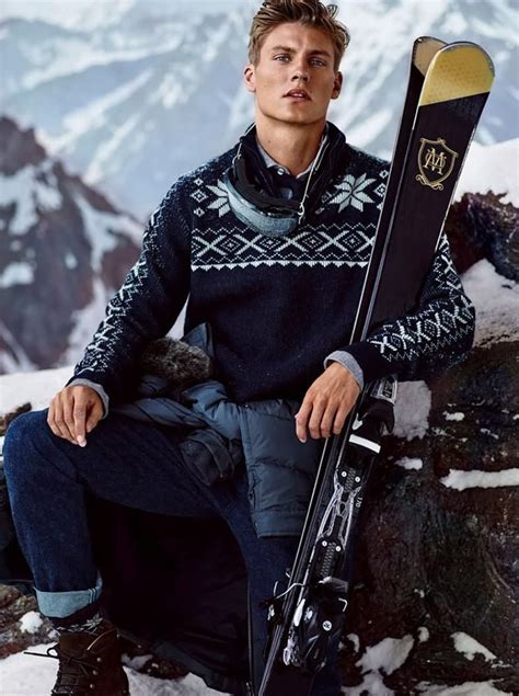 Mikkel Jensen For Massimo Dutti Après Ski 2015 Campaigncovermen Mag Skiing Outfit Apres Ski