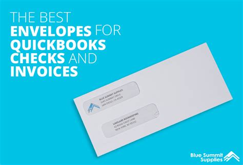 Best Envelopes for Quickbooks Checks and Invoices