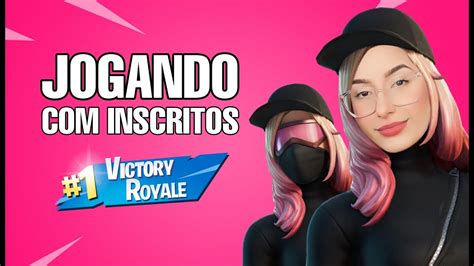 FORTNITE AO VIVO Jogando Inscritos Personalizada Criativo