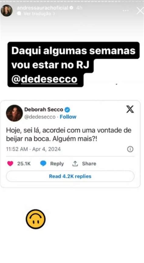 Midianews Urach Manda Recado Para Deborah Secco Ap S Separa O Da Atriz