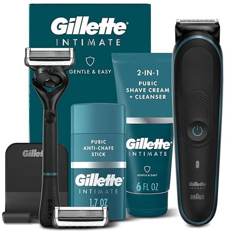 Gillette Intimate Men’s Pubic Trimmer Skinfirst Waterproof Cordless Wet Dry Use W Men’s