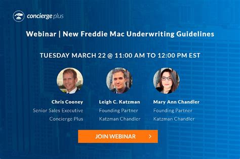 Concierge Plus On Twitter Webinar Understanding The New Freddie Mac Underwriting Guidelines