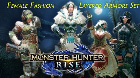 Monster Hunter Rise Female Layered Armor Fashion 2 Youtube