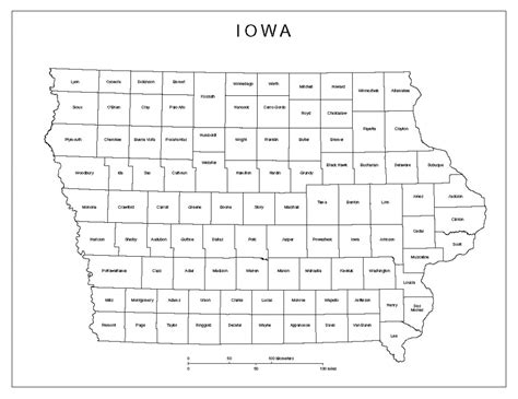 Printable Map Of Iowa Printable Maps