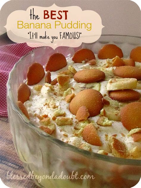 The BEST Vanilla Wafer Banana Pudding Recipe Blessed Beyond A Doubt