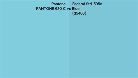 Pantone C Vs Federal Std C Blue Side By Side Comparison