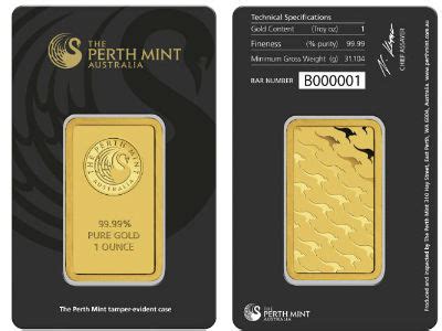 Perth Mint One Ounce Gold Bar