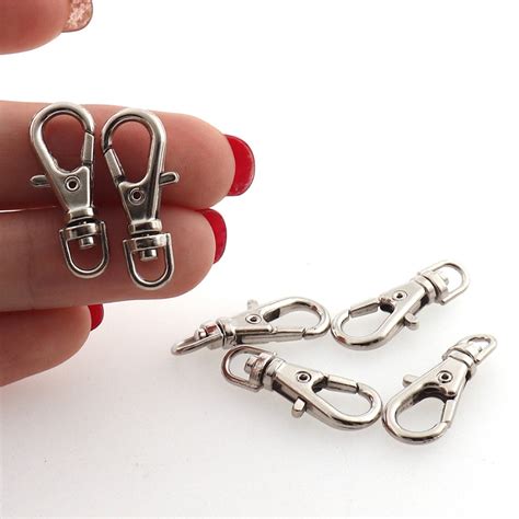 Swivel Trigger Lobster Clasps Clip Snap Hook Alloy Silver Etsy