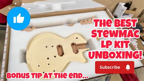 Best Stewmac Les Paul Kit Unboxing Video Ever Guitar Lespaul Diy Tips Included Youtube