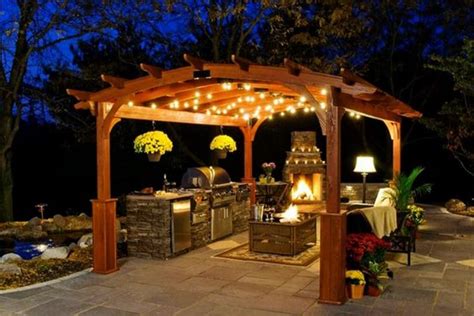 Best & Elegant Pergola String Lights Ideas