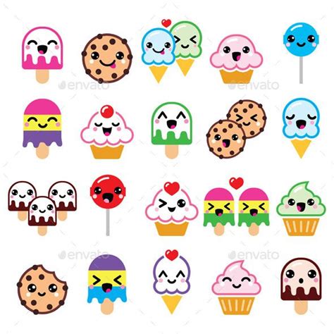 Kawaii Food Characters | Kawaii doodles, Cute kawaii drawings, Kawaii ...