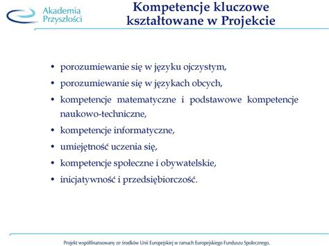 Skuteczne Kszta Towanie Kompetencji Kluczowych Ppt Pobierz