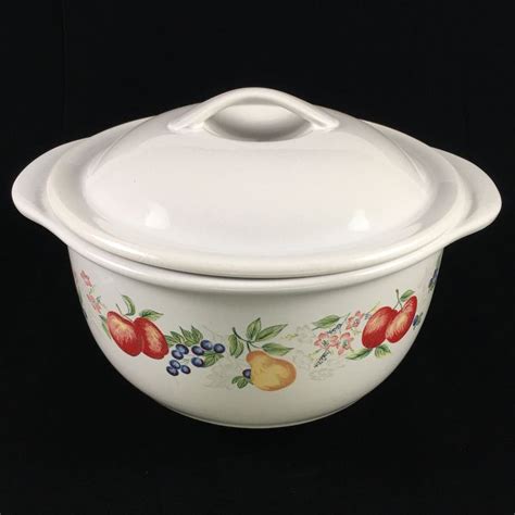 Vintage Corelle Coordinates 1 12 Qt Casserole Dish With Lid Etsy