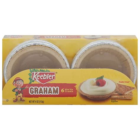 Keebler Graham Cracker Mini Pie Crust 4 Ounce Tin 4 Oz Albertsons