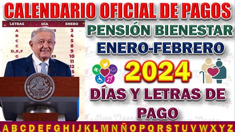 Calendario Oficial De Pagos A La Pensi N Bienestar Para Enero Del