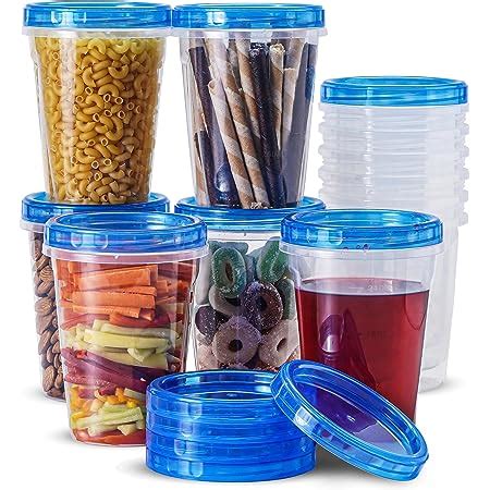 Amazon Rfaqk Freezer Containers With Twist Top Lids Pcs