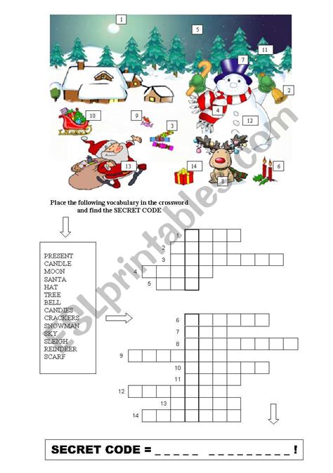 Christmas Secret Code Worksheet