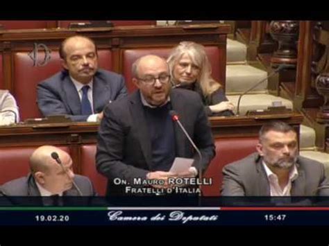 Fdi Parlamento Il Question Time Dellon Mauro Rotelli Sulla Crisi