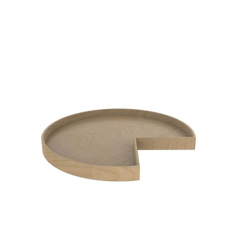 Rev A Shelf In Natual Wood Kidney Lazy Susan W Alum Bearing Ld Nw