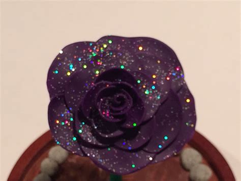 Purple Galaxy Rose Beauty And The Beast Rose Enchanted Rose Etsy