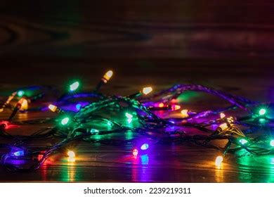 Thousand Christmas Lights Border Free Royalty Free Images Stock