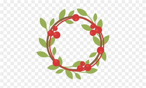 Berry Wreath Svg Cutting Files Free Svg Cuts Christmas Berry Wreath