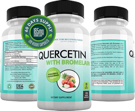 Amazon Doctor S Best Quercetin Bromelain Immunity Support Capsule