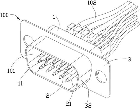 D‑sub线缆组件的制作方法