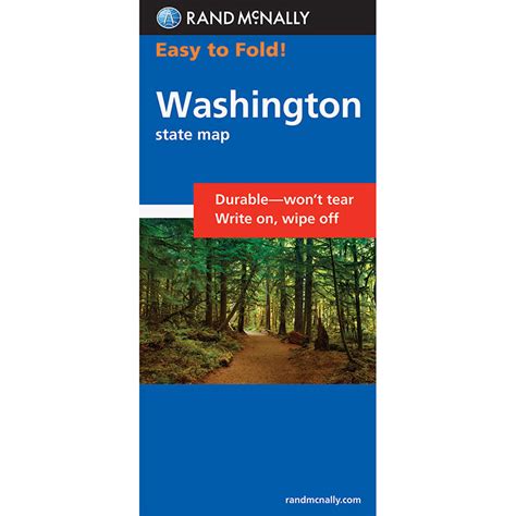 Rand Mcnally Washington Easy To Fold Folding Travel Map The Map Shop