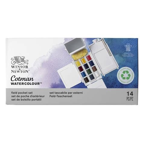 Farby akwarelowe Cotman Field Winsor Newton 12 kolorów