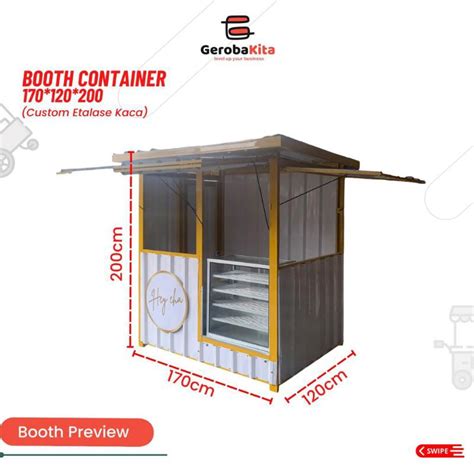 Jual Booth Kontainer Booth Custom Etalase Kaca Shopee Indonesia