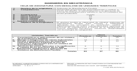 Sistemas De Manufactura Flexible Doc Pdf Document