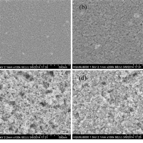 Top View SEM Images Of A B TiO 2 Blocking Layer C Before TiCl 4