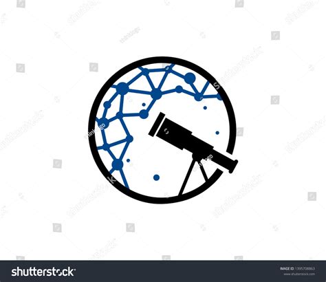 Astronomy Logo Template Icon Symbol Stock Vector Royalty Free