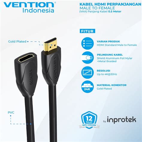 Jual UV Vention Kabel Perpanjangan HDMI Male To Female Extension