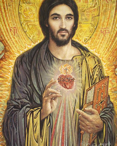 Catholic Sacred Heart Of Jesus Painting