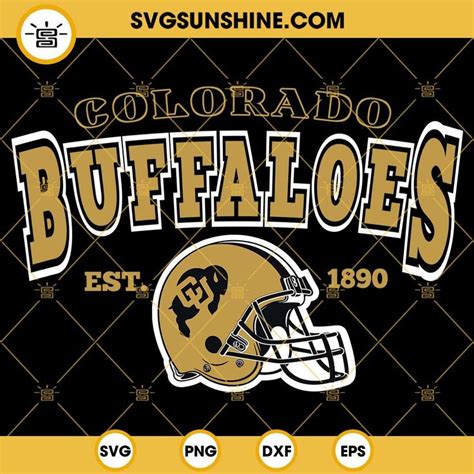 3.49Colorado Buffaloes SVG, Colorado Buffaloes Football Helmet SVG Cut ...