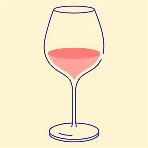 Premium Vector Red Wine Glass Icon Vector Illustration Flat Design