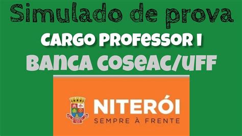 Simulado De Prova Professor I Educa O Banca Coseac Uff Youtube